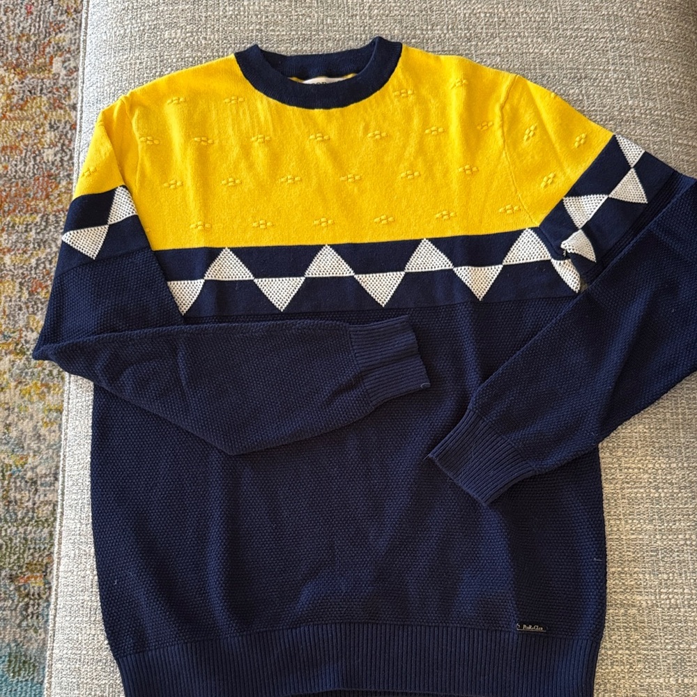 Boy’s Navy and Yellow Sweater